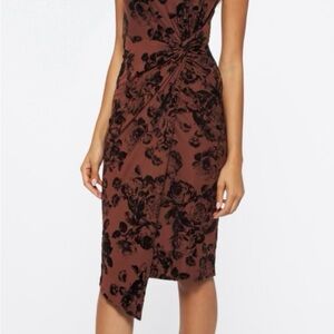 Nine Britton Abigail Fitted Knit Midi Dress